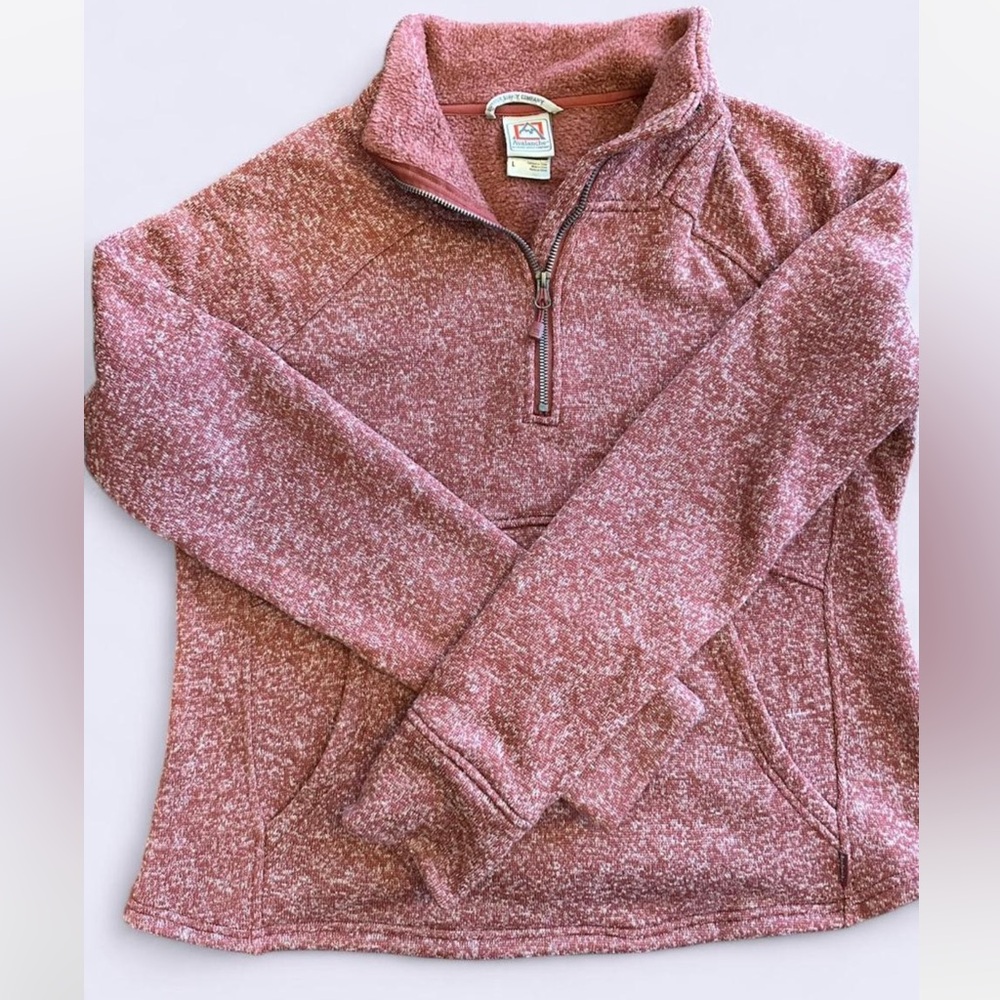Avalanche Pink Heather Quarter-Zip Pullover